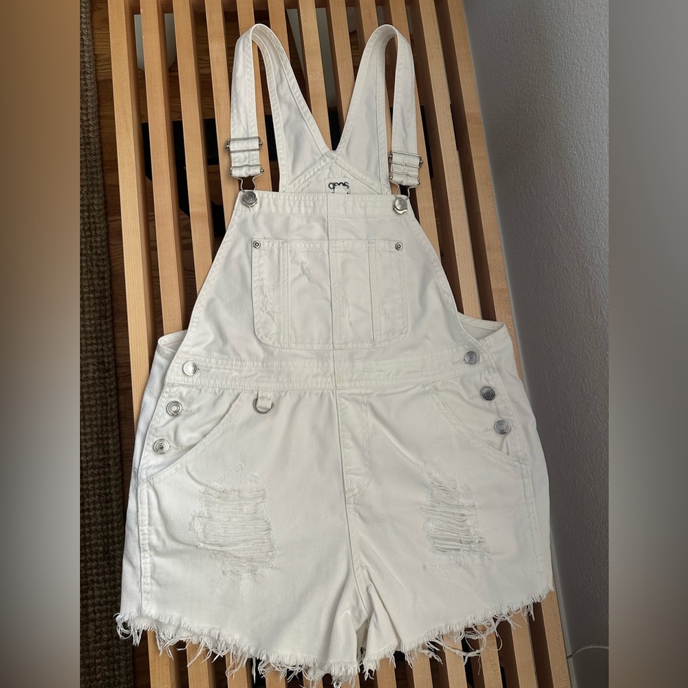 ASOS Cream Denim Overalls